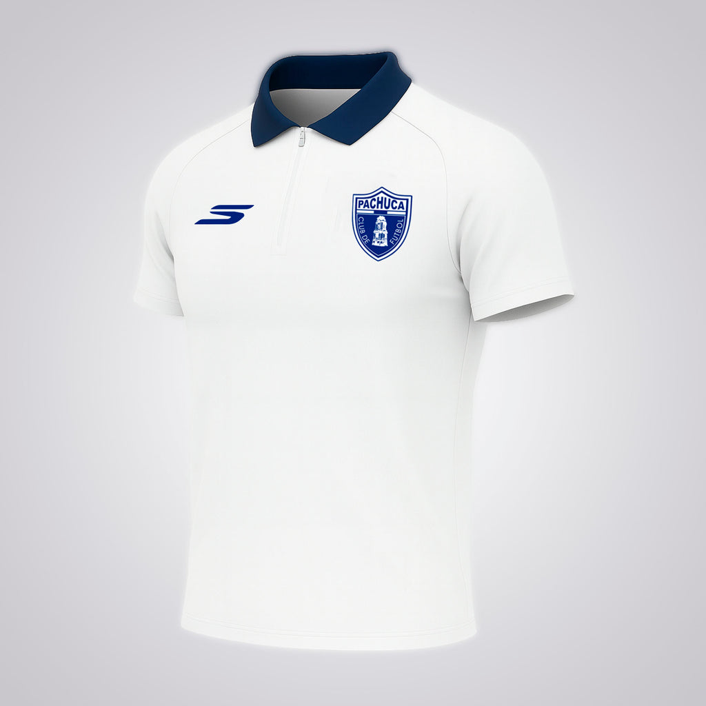 Playera Polo Blanca de Concentración
