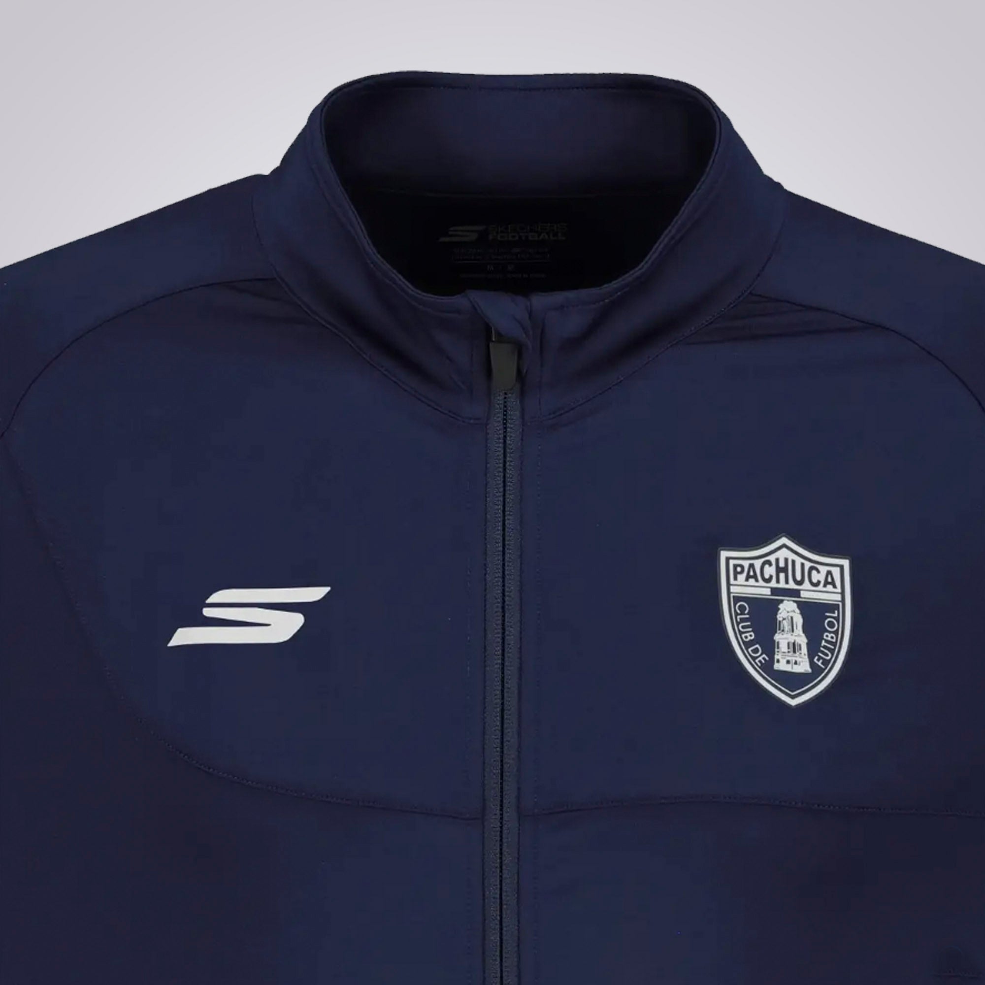 Chamarra Skechers Sport Fútbol Entrenamiento Pachuca Color Marino Para Hombre