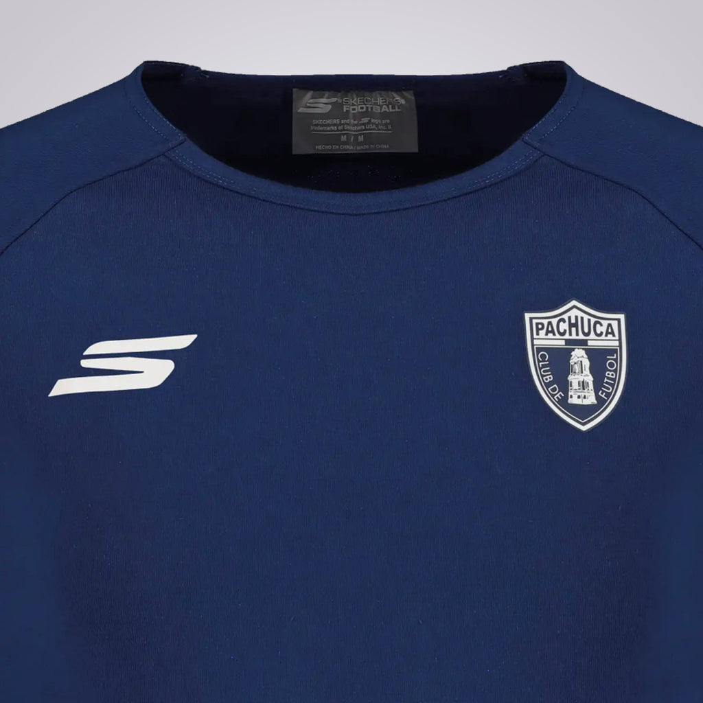 Suéter Skechers Sport Fútbol Entrenamiento Pachuca Color Marino Para Hombre
