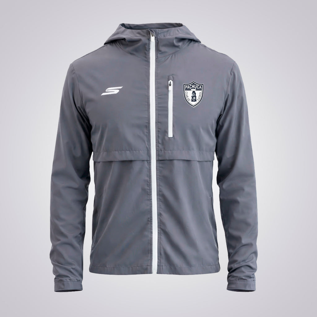 Rompevientos Skechers Futbol Pachuca Gris