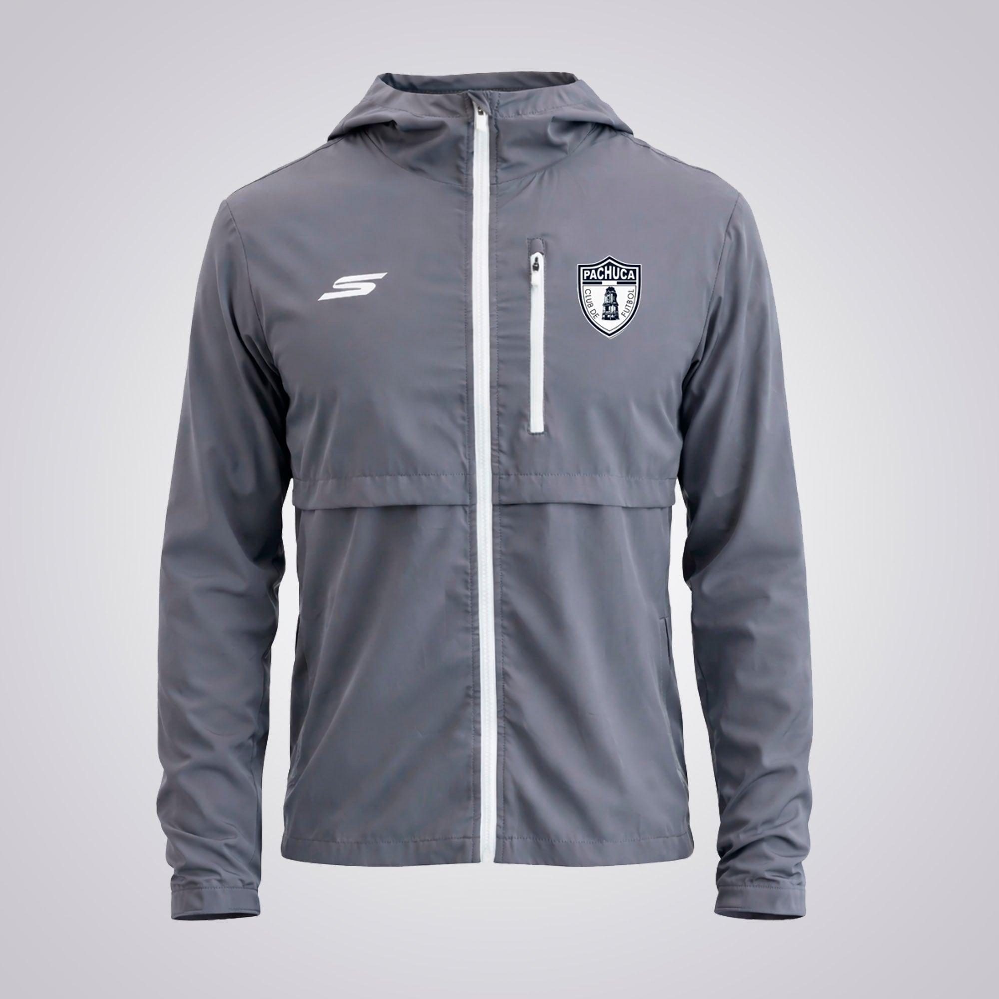 Rompevientos Skechers Futbol Pachuca Gris