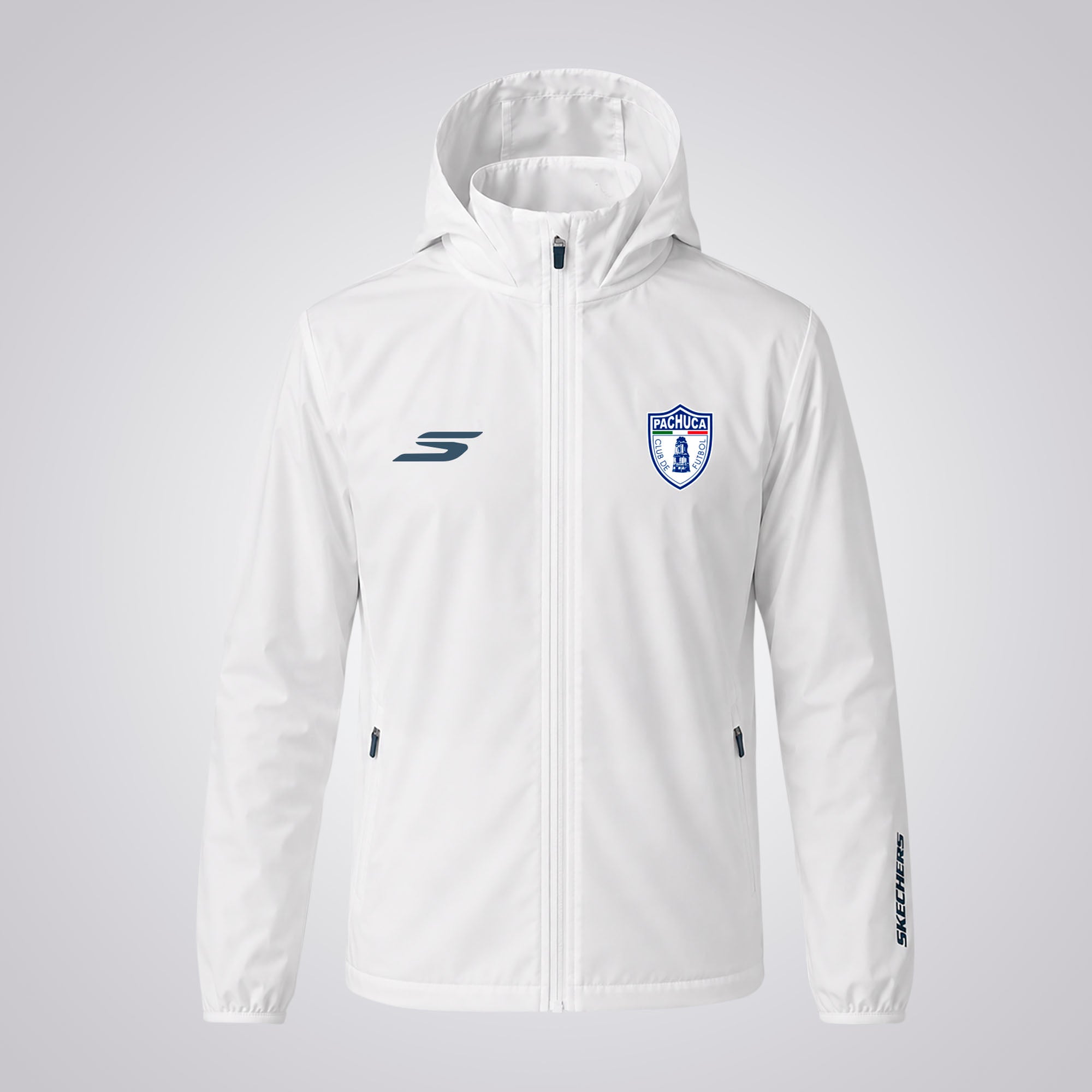 Rompevientos Oficial Club Pachuca Blanco
